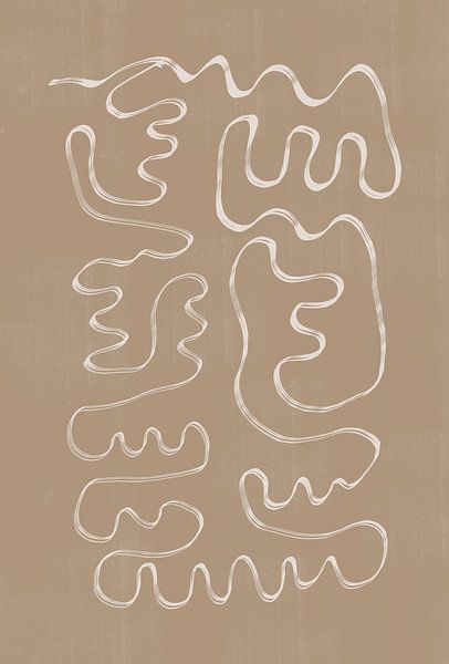 Abstrakte Zeilen Nr. 1. von THE MIUUS STUDIO