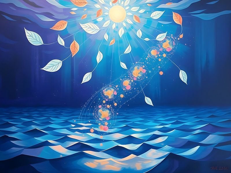 Abstieg im Sonnenlicht von Artistic