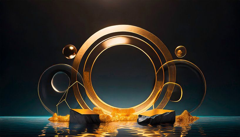 Gold mit Schwarz und Design von Mustafa Kurnaz