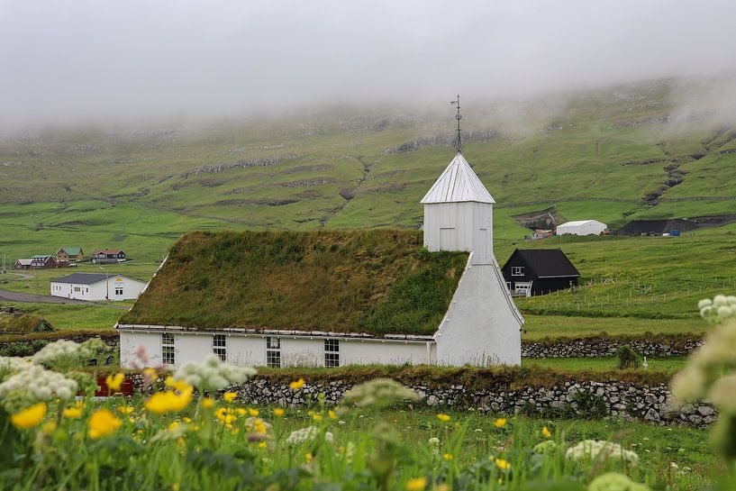 Îles Féroé | église | paysage par Map of Joy