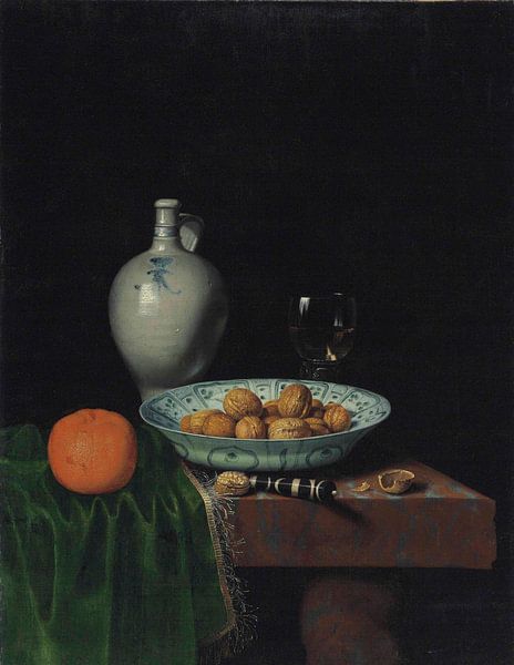 Noix dans un bol en porcelaine de Wan-Li par Antonije Lazovic