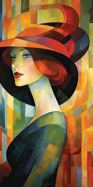 Portrait abstrait par Peintures accrocheuses