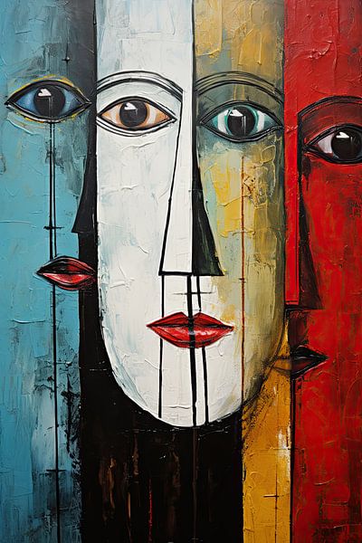 Abstract face by Bert Nijholt