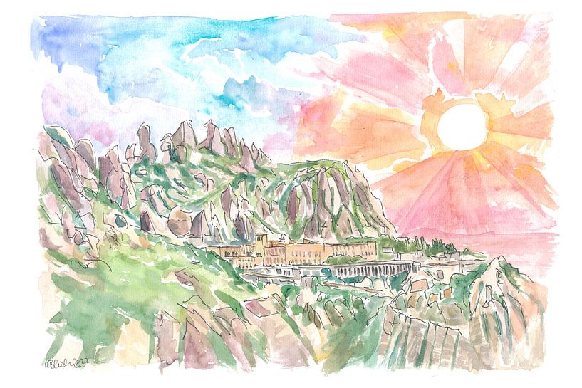 Heiliger Berg von Montserrat Spanien von Markus Bleichner