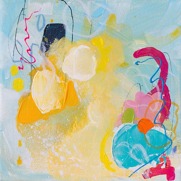 Rosa Wirbel und ein Spritzer Sonnenlicht - 001 von QEIMOY