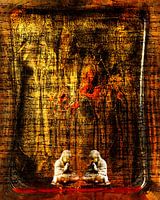 Zwei Buddhas gefangen im verwunschenen Wald