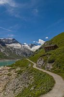Mooserboden stuuwmeer in Kaprun (Austria)