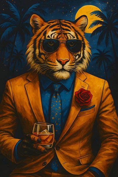 Tiger im Anzug von Jolanda Ritsma