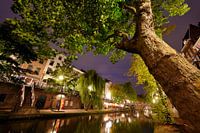 Oudegracht in Utrecht zwischen Weesbrug und Hamburgerbrug