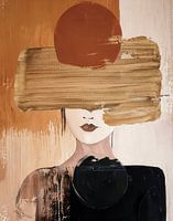 aardetinten - abstract art 2 woman