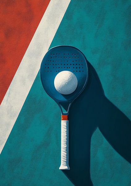 Minimalistische Pickleball-Paddel-Kunstsammlung von Lufy