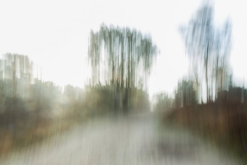Auf dem Feldweg (ICM-Foto, Impressionismus) von Fotografie Jeronimo