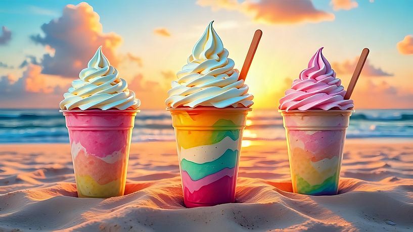 Icy dreams in the sunset by Jean Pierre