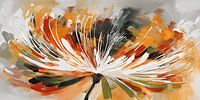 Painting large flower abstract