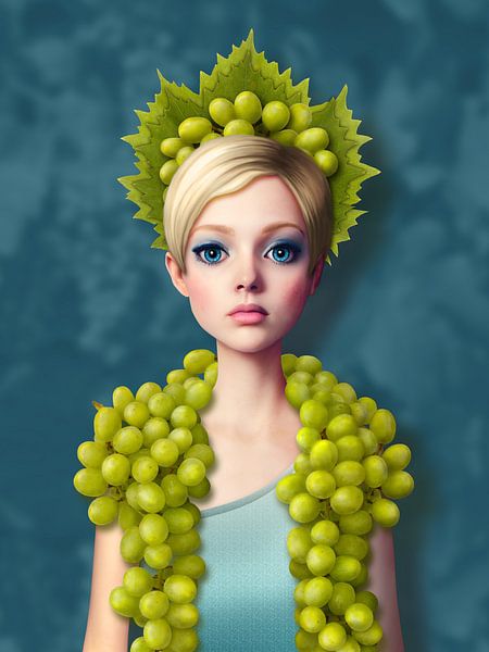 Fille aux raisins par Britta Glodde