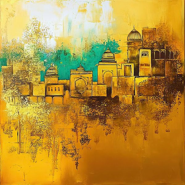 Eternal Golden Bliss by Abstract Painting