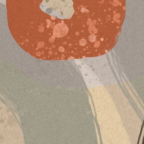 Art abstrait moderne aux couleurs pastel no. 4 par Dina Dankers