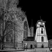 La Westertoren en bois d'Enkhuizen au début de la Westerstraat