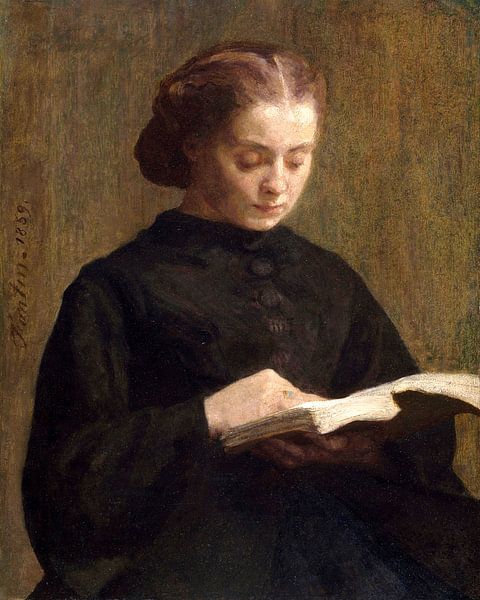 Portrait of Mademoiselle Marie Fantin-Latour, Henri Fantin-Latour by Masterful Masters