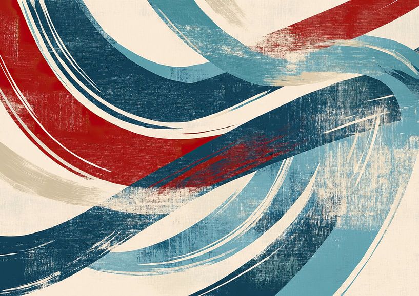 Mouvement artistique rouge et bleu par Collection Moderne