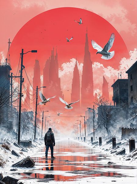 Stille im Schatten der Stadt von Retrotimes