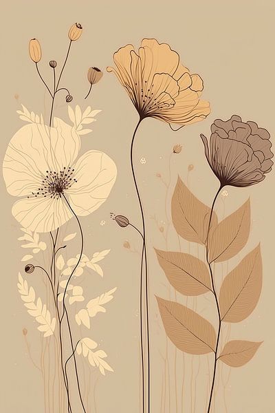 Poppies, pastel by Carla van Zomeren