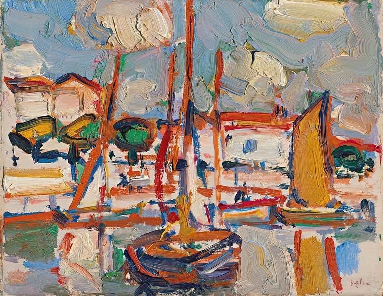 Samuel John Peploe - Boats in the Harbour (ca. 1910-12) by Peter Balan