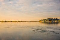 Zonsondergang Kochelsee in Duitsland