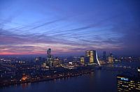 Rotterdam on the Maas in the early morning