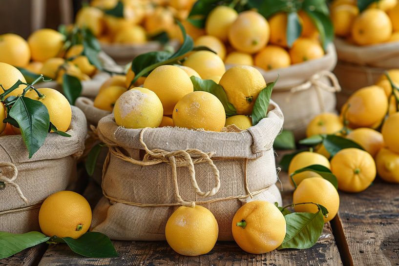 Zitronen-Stillleben von Art & Soul Creations