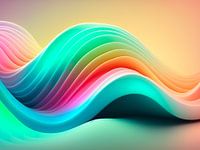 Wellen von bunter Energie.