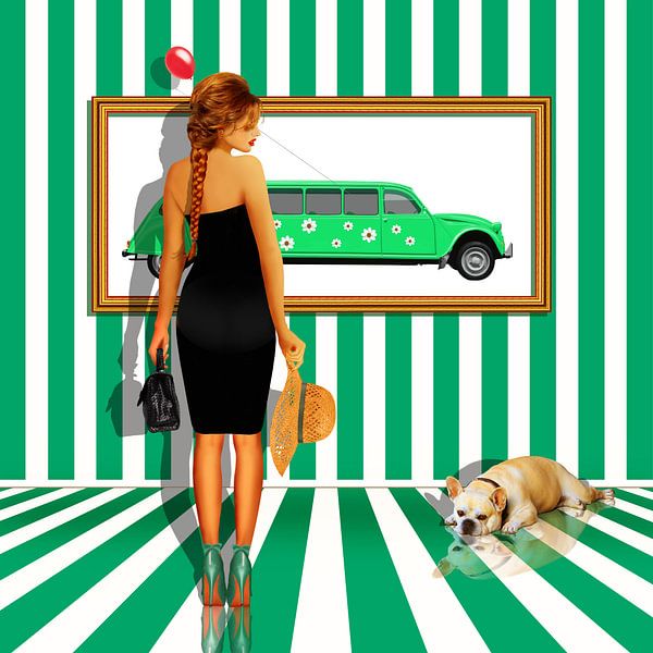 Série :. des femmes Quatuor no 3 Vert Blanc par Monika Jüngling