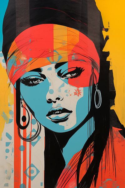 Woman abstract by Bert Nijholt