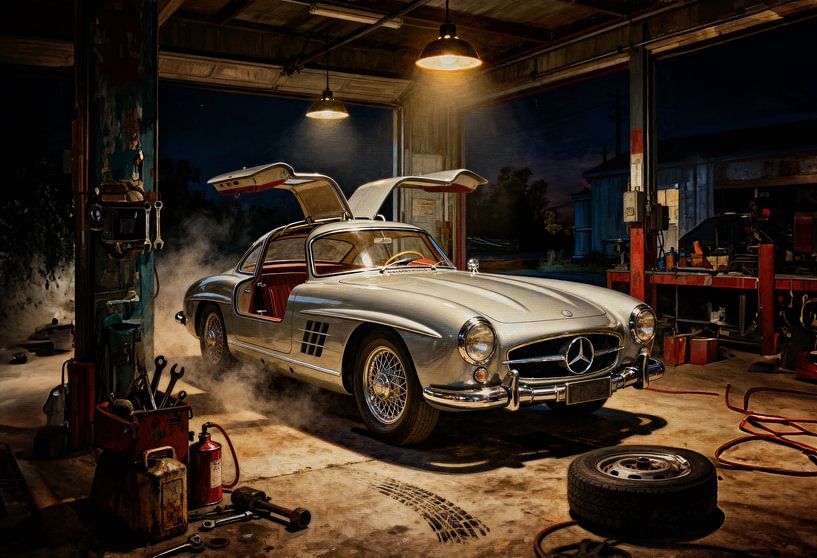Mercedes 300 SL Gullwing: Een ziel in zilver en schaduw van Jan Keteleer