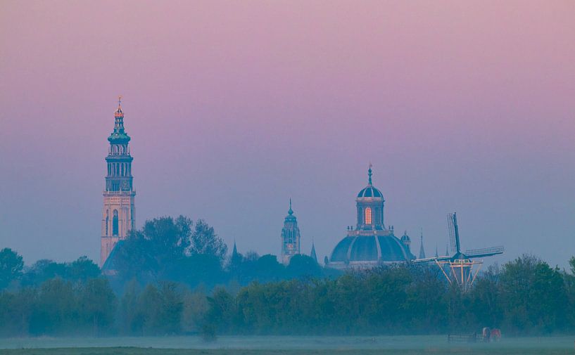 View of the skyline of Middelburg by Marcel Klootwijk