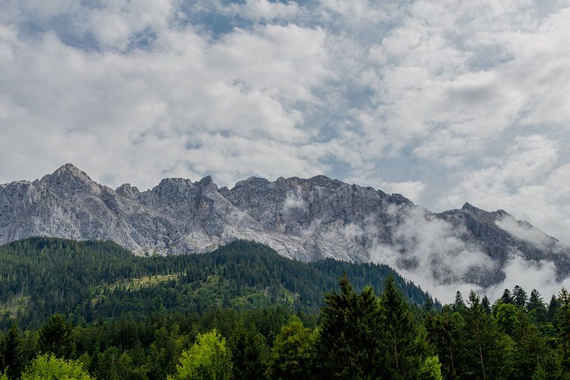 Beautiful alpine panorama at the Zugspitze by Oliver Hlavaty