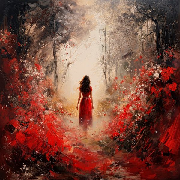 Lady in Red by Karina Brouwer