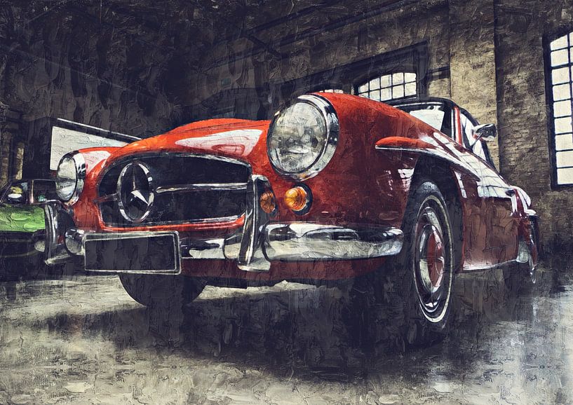 Mercedes Benz 190SL (peinture) par Bert Hooijer