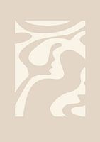 Grafik Just simple - Beige 2.0 - Wandgalerie - Japandi - Abstrakt