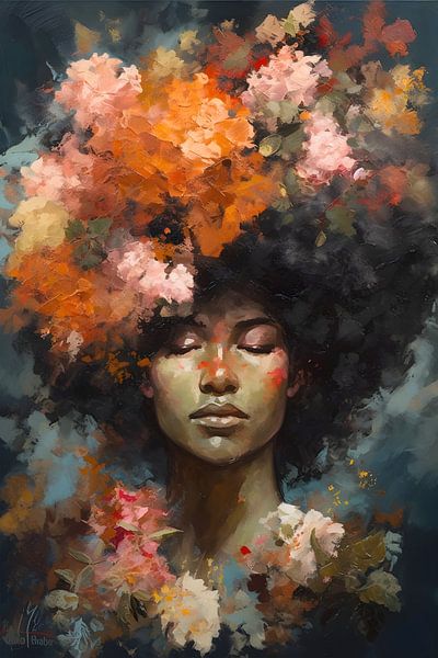 Belles fleurs Femme par But First Framing