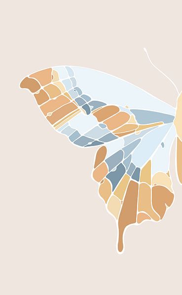 Schmetterling - Modernes Diptychon - Rechts von Studio Hinte