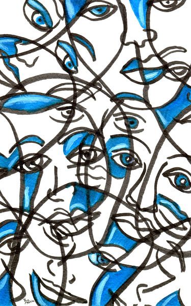 Visages et formes par ART Eva Maria