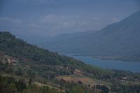 Blue sky over the mountains of Khe Sanh
