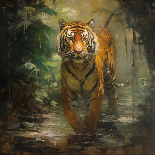 Tiger in the forest by TheXclusive Art
