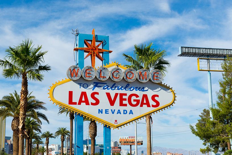 Werbetafel Las Vegas von Johan van Venrooy