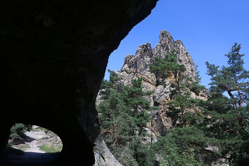 Hamburg coat of arms part of the Devil's Wall near Blankenburg by Karina Gebert