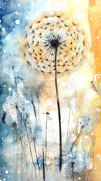 Pissenlit Aquarelle par ByNoukk