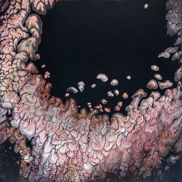 Spread Out-abstrakt, Acrylfarbe auf Leinwand von Hannie Kassenaar