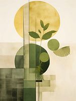 Abstrait botanique vert