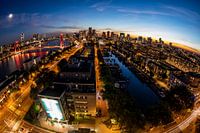 Rotterdamer Skyline bei Nacht